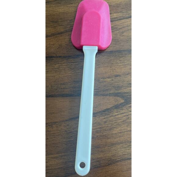 Sturdy Spatula Scraper Stirrer In Pink And White 10.25” Bakercore Cookcore - Picture 3 of 5